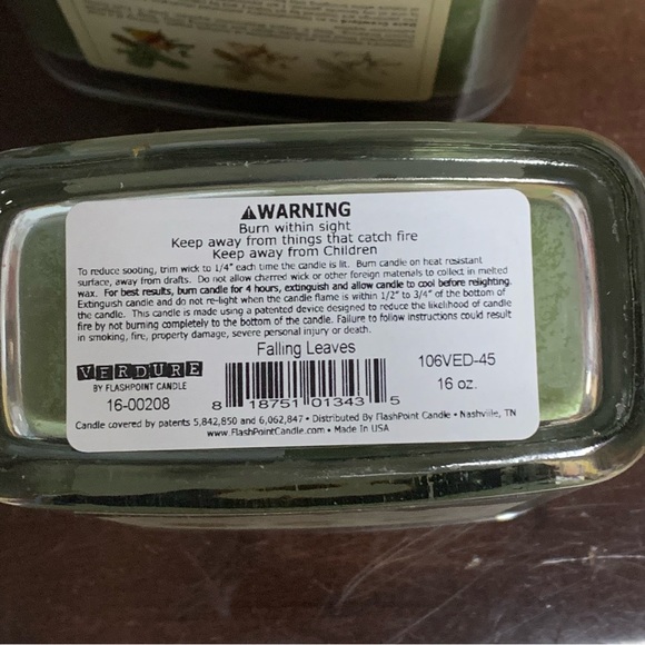 FLASHPOINT CANDLE “Falling Leaves” 2-WICK SOY CANDLE IN GLASS! Hand Poured USA - Picture 8 of 9